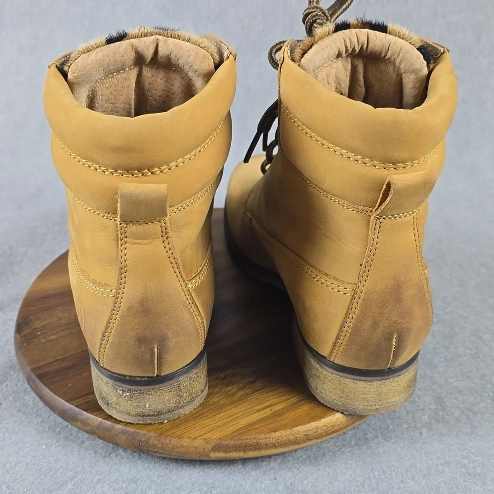 Women's Bronx boots size 7.5 leopard print tongue..